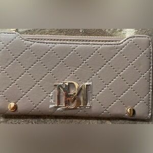 BADGLEY MISCHKA LONG CARDS WALLET‎ VEGAN LEATHER  TAUPE COLOR